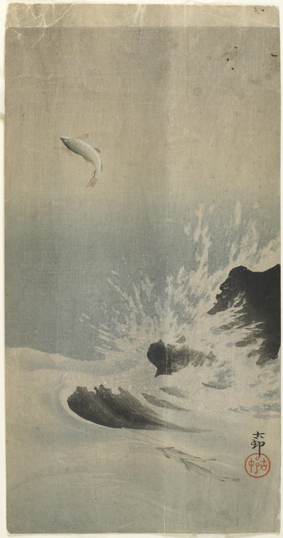 Leaping Fish, before 1912 by Ohara Koson